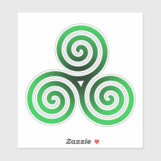 Sticker Triskele vert