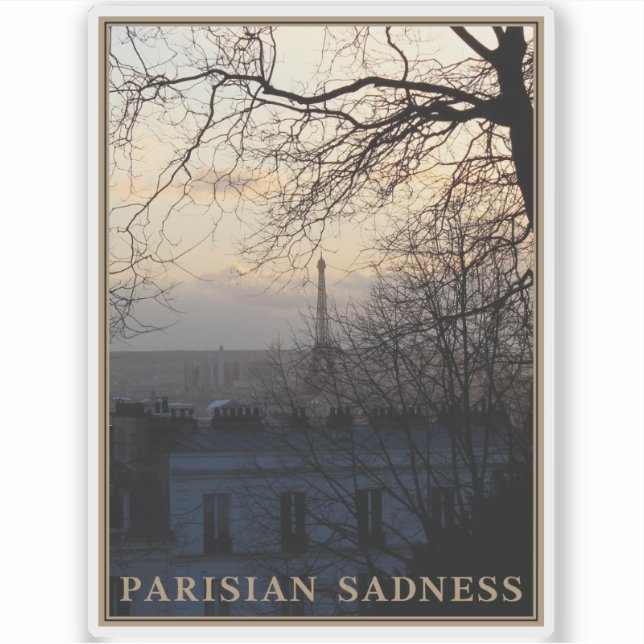 Sticker Tristesse parisienne (Devant)