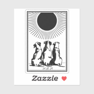 Sticker Trois Chiens "Nuit"