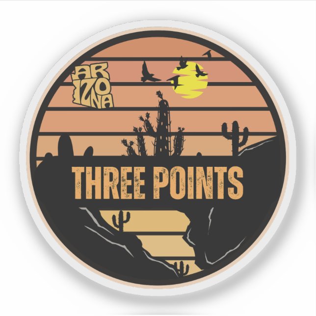 Sticker Trois Points, Arizona (Devant)