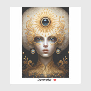 Sticker Troisième déesse des yeux Imaginaire Art