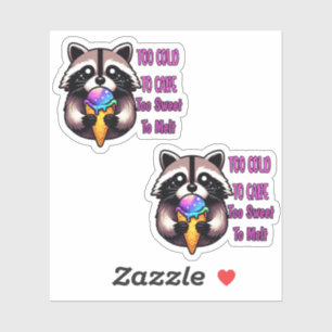 Sticker Trop froid pour se soucier, trop doux pour fondre
