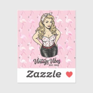 Sticker Trop glamour pour se soucier d'un troupeau 🦩