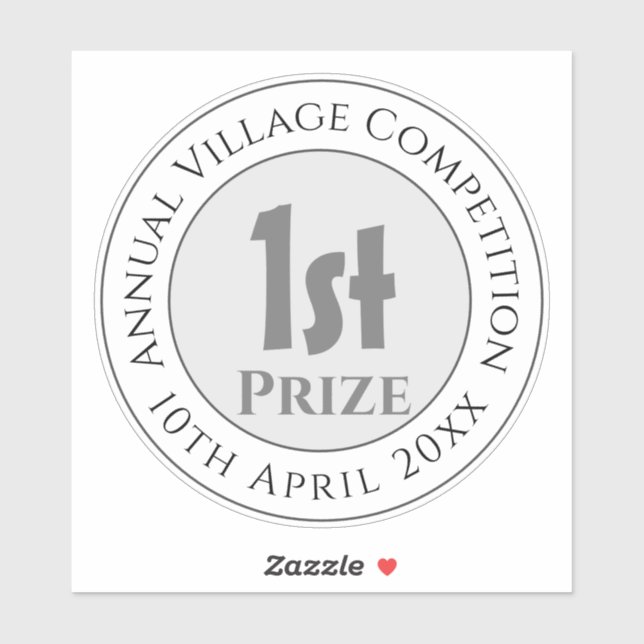 Sticker Trophée du 1er prix de la compétition (Feuille)