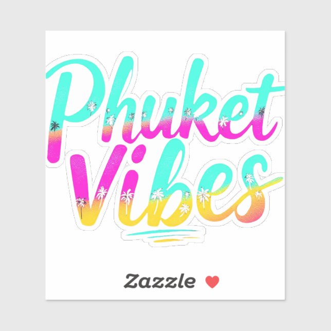 Sticker Tropical Phuket vibes  (Feuille)