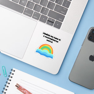 Sticker Trouver mon flux Alignement sur un monde neurodive