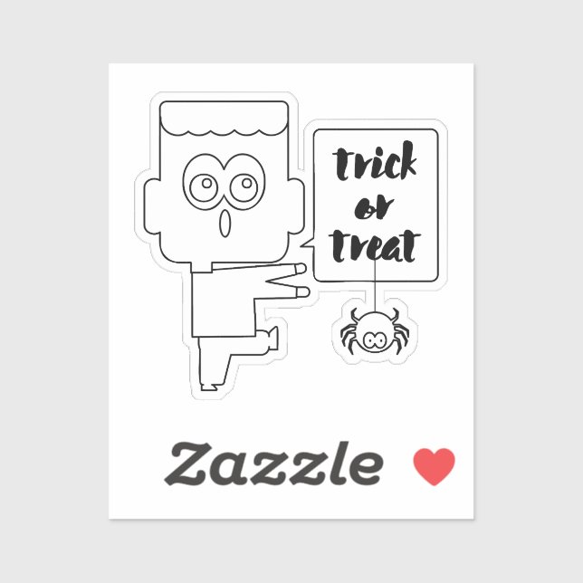 Sticker Truco o trato (Feuille)