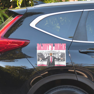 Sticker Trump 2024 Election Daddy's Home Pink