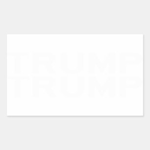 Sticker TRUMP en lettres blanches gothiques