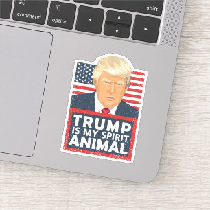 Sticker Trump est mon esprit Animal drôle Contour Cut