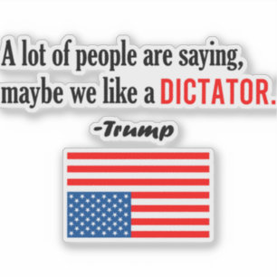 Sticker Trump Est Un Dictateur Que L'Amérique Est En Détre