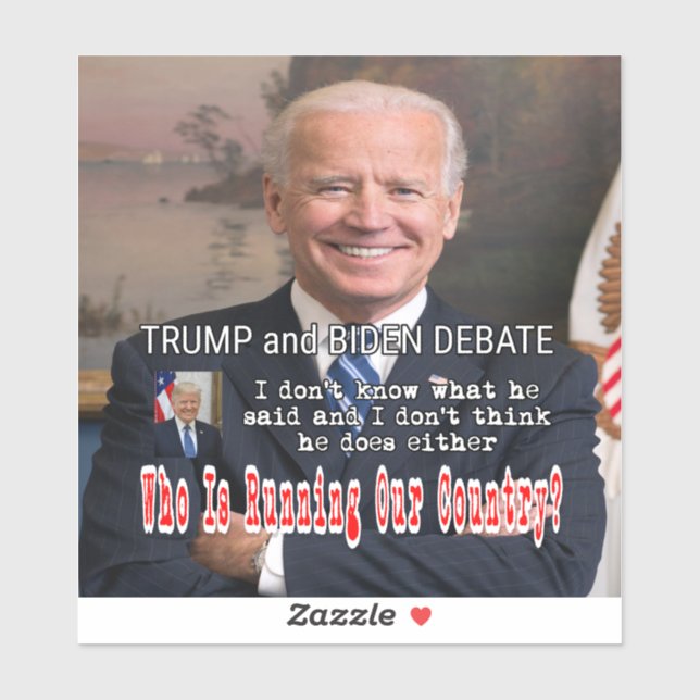 Sticker Trump et Biden (Feuille)