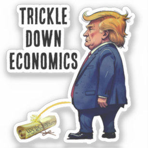 Sticker Trump et l'économie à la traîne
