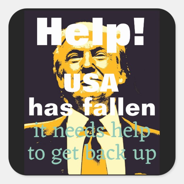 Sticker Trump/Help (Devant)