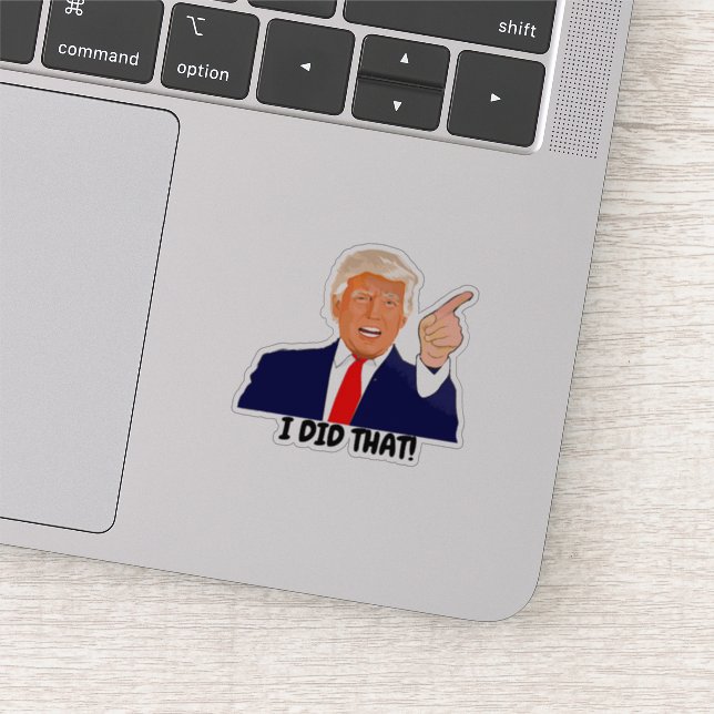 Sticker Trump Je L'Ai Fait (Détail)