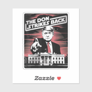 Sticker Trump Le Don frappe à nouveau la Maison Blanche 20