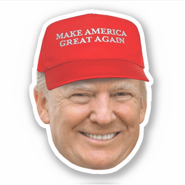 Sticker TRUMP MAGA Noël (Devant)
