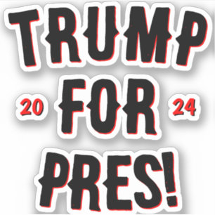 Sticker Trump pour le président 2024