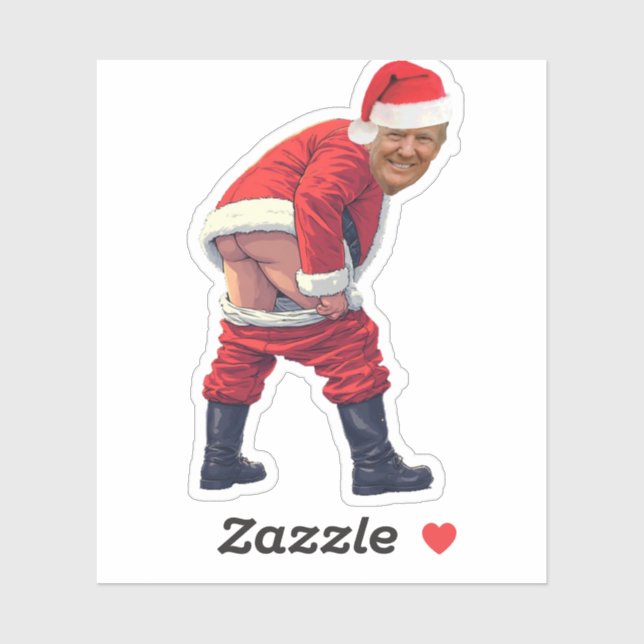 Sticker trump santa  Donald Trump Statue  (Feuille)