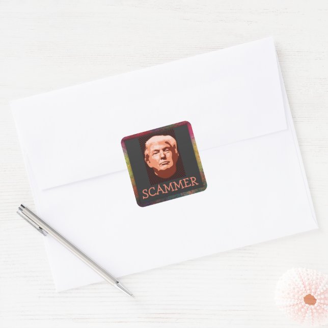 Sticker Trump Scammer (Enveloppe)