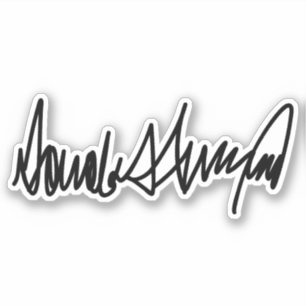 Sticker Trump Signature Decal