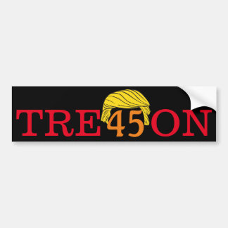 Sticker Trump Treat Bumper
