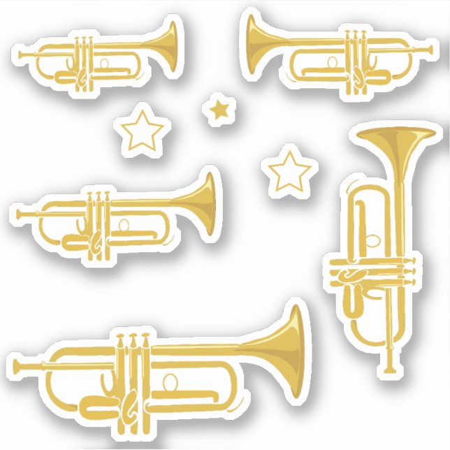 Sticker Trumpet (Devant)