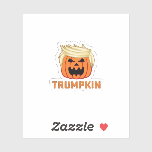 Sticker Trumpkin - Drôle Slogan de parodie (Feuille)