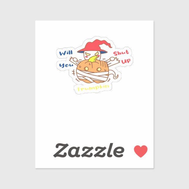 Sticker Trumpkin Halloween Election Debate Et Joe Biden (Feuille)