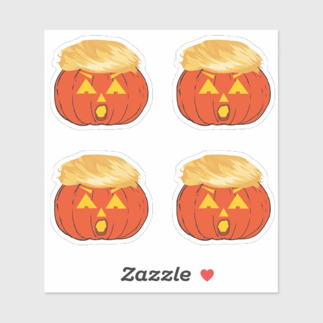 Sticker Trumpkin Jack O'Lantern (Feuille)