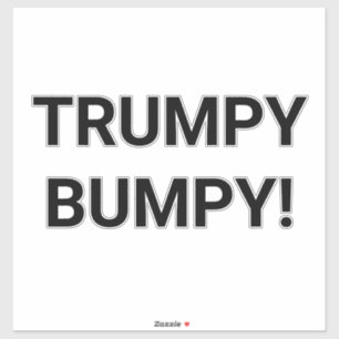 Sticker TRUMPY BUMPY Hankamer Artjunkhaus Comic Splash-Art