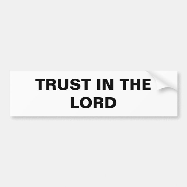 Sticker "Trust In The Lord" (Devant)