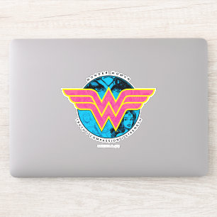 Sticker Truth Compassion Strength Comic Wonder Woman Logo