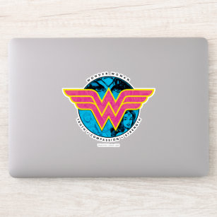 Sticker Truth Compassion Strength Comic Wonder Woman Logo
