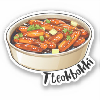 Sticker Tteokbokki coréen