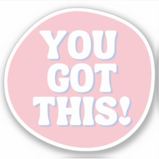 Sticker Tu As Ça | Inspirationnel rose joueuse