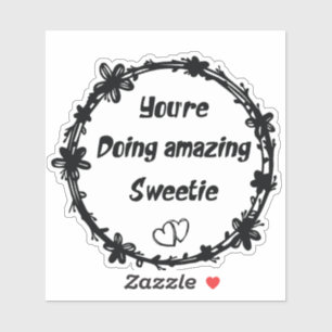 Sticker Tu fais Extraordinaire, Sweetie Retro