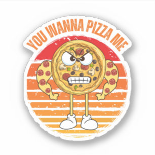Sticker Tu Veux Me Pizza ? - Pizza Food Pun
