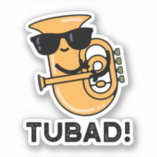 Sticker Tubad Funny Musique Tuba Pun