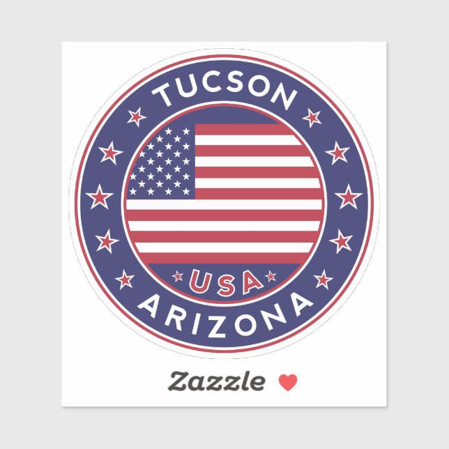 Sticker Tucson Arizona, Tucson (Feuille)