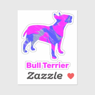 Sticker Tuler Chien Hot Rose & Blue Custom
