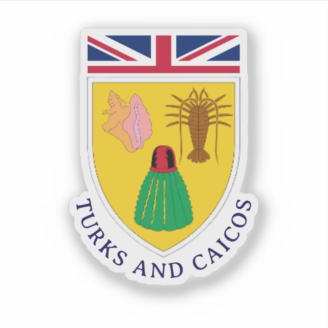 Sticker Turks and Caicos (Devant)