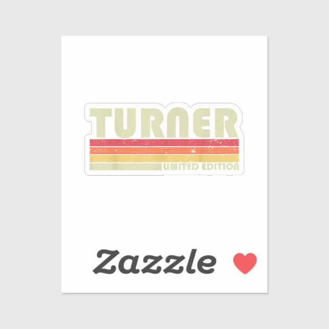 Sticker TURNER Drôle de titre de profession de métier Anni (Feuille)