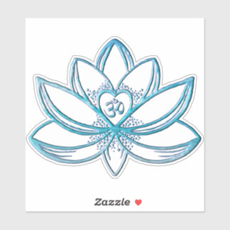 Sticker Turquoise Lotus 