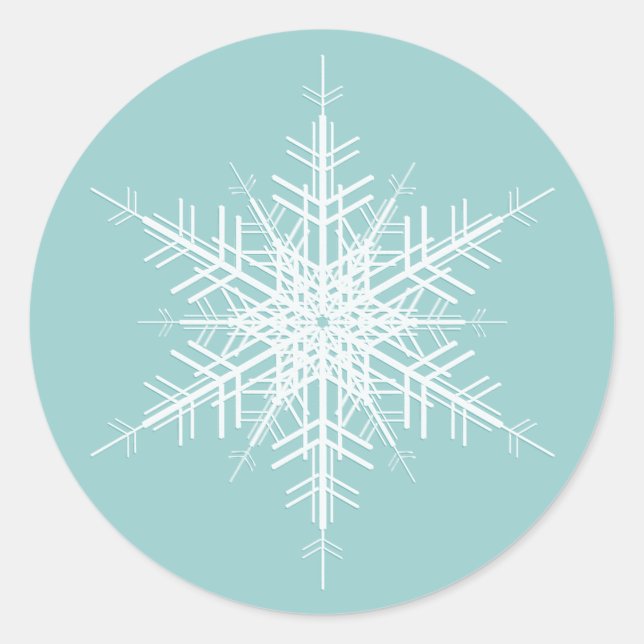 Sticker Turquoise Neige (Devant)