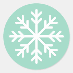 Sticker Turquoise souple pour flocon de neige