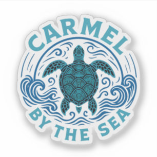 Sticker Turtel Carmel plage au bord de la mer californie