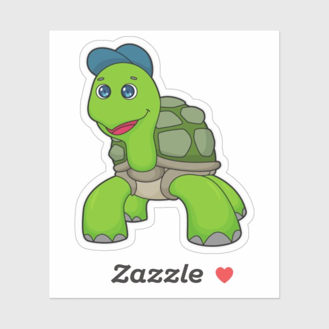 Sticker Turtle Cap (Feuille)
