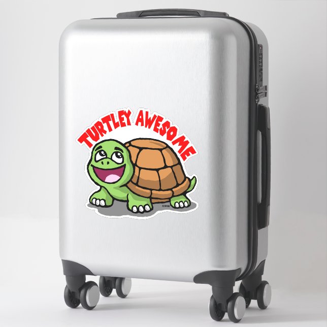 Sticker Turtley Awesome (Sur valise)