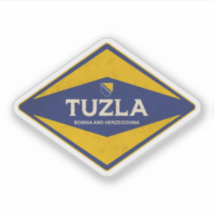 Sticker Tuzla Bosnie-Herzégovine Vintage